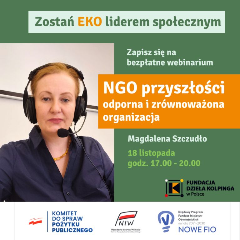 Webinarium: NGO przyszłości – odporna i zrównoważona organizacja